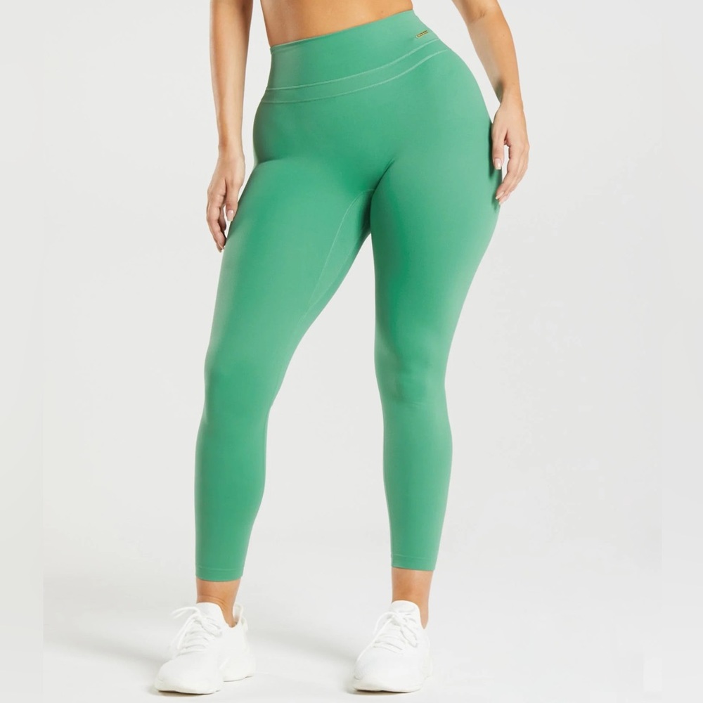 Gymshark Whitney Simmons High Waist Legging - Palm Green - Small - Picture 2 of 9